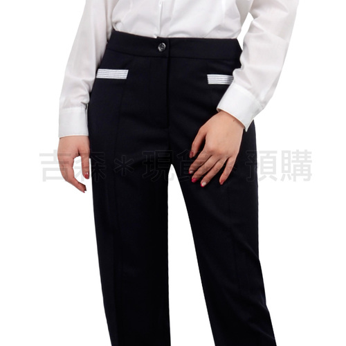 預購-女裝長褲(深藍色+千鳥格)