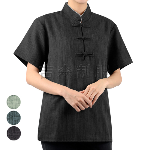 預購-立領短袖套頭上衣