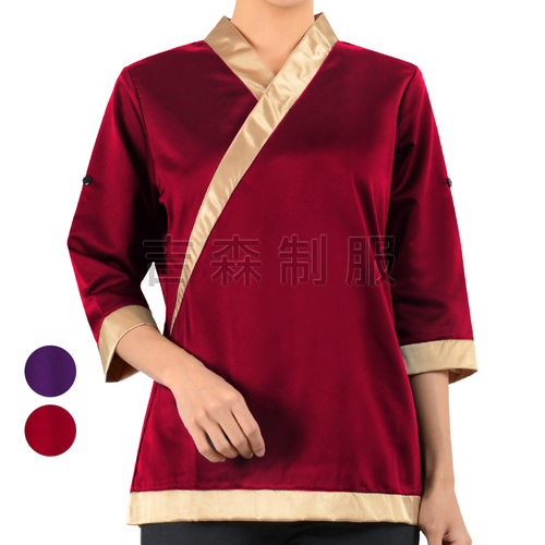 預購-假式和襟反摺上衣