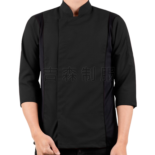 拉鍊七分廚師服