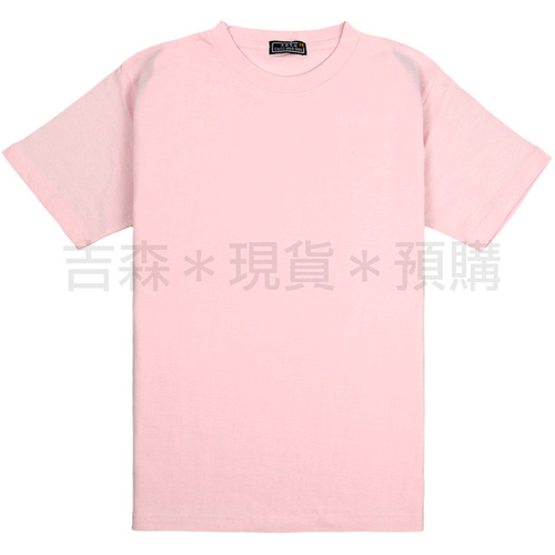 圓領短袖綿T恤-粉紅