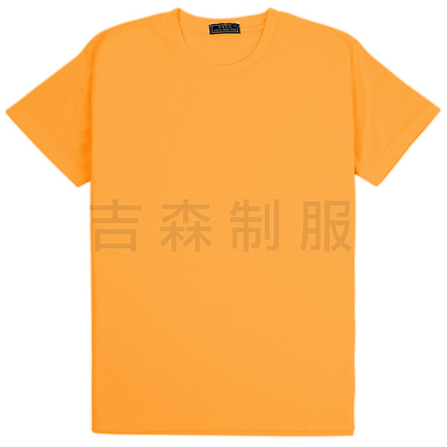 圓領短袖鳥眼T恤-深鵝黃