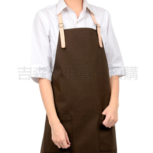 預+現-皮革頸掛耐磨圍裙